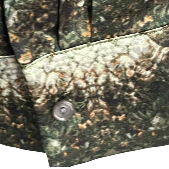 Lord & Taylor Vintage Polyester Snake Print Long Sleeve Pull On Oversized Blouse - Picture 4 of 7